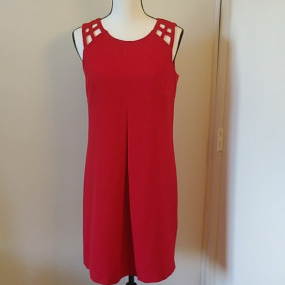 Adrianna Papell mini dress sleeveless cut-out Sz 6